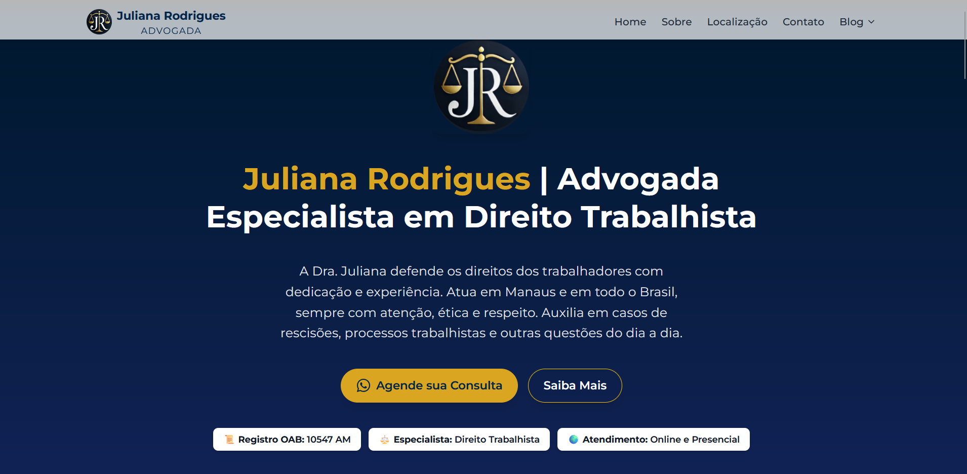 Landing Page para Advogados